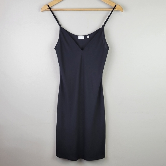 ARITZIA Wilfred Slip Mini Dress Vneck Black XS - Picture 11 of 11